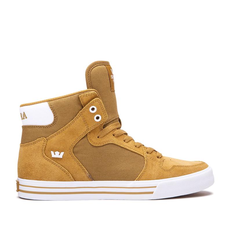 Zapatillas Altas Supra Argentina Hombre - VAIDER Amarillo / Blancas (WRUIO-4837)